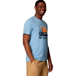 Tee-shirt de rando Columbia Path Lake Graphic Tee II Ripple Blue Peaceful Perspective