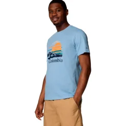Tee-shirt de rando Columbia Path Lake Graphic Tee II Ripple Blue Peaceful Perspective