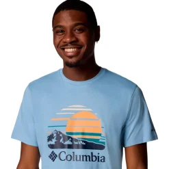 Tee-shirt de rando Columbia Path Lake Graphic Tee II Ripple Blue Peaceful Perspective