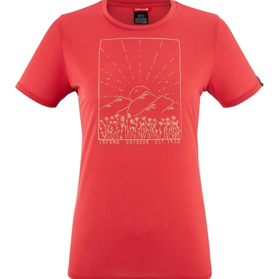 Tee-shirt de rando Lafuma Corporate Tee W Terracotta