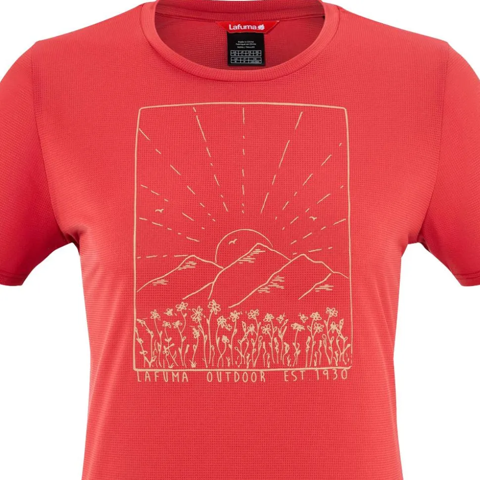 Tee-shirt de rando Lafuma Corporate Tee W Terracotta