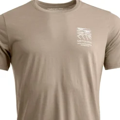 Tee-shirt de rando Ortovox 150 Cool Mtn Mission Tee Shirt Grey Sand