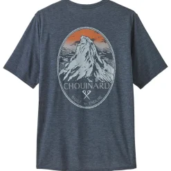 Tee-shirt de rando Patagonia M's Cap Cool Daily Graphic Chouinard Crest Smolder Blue X Dye