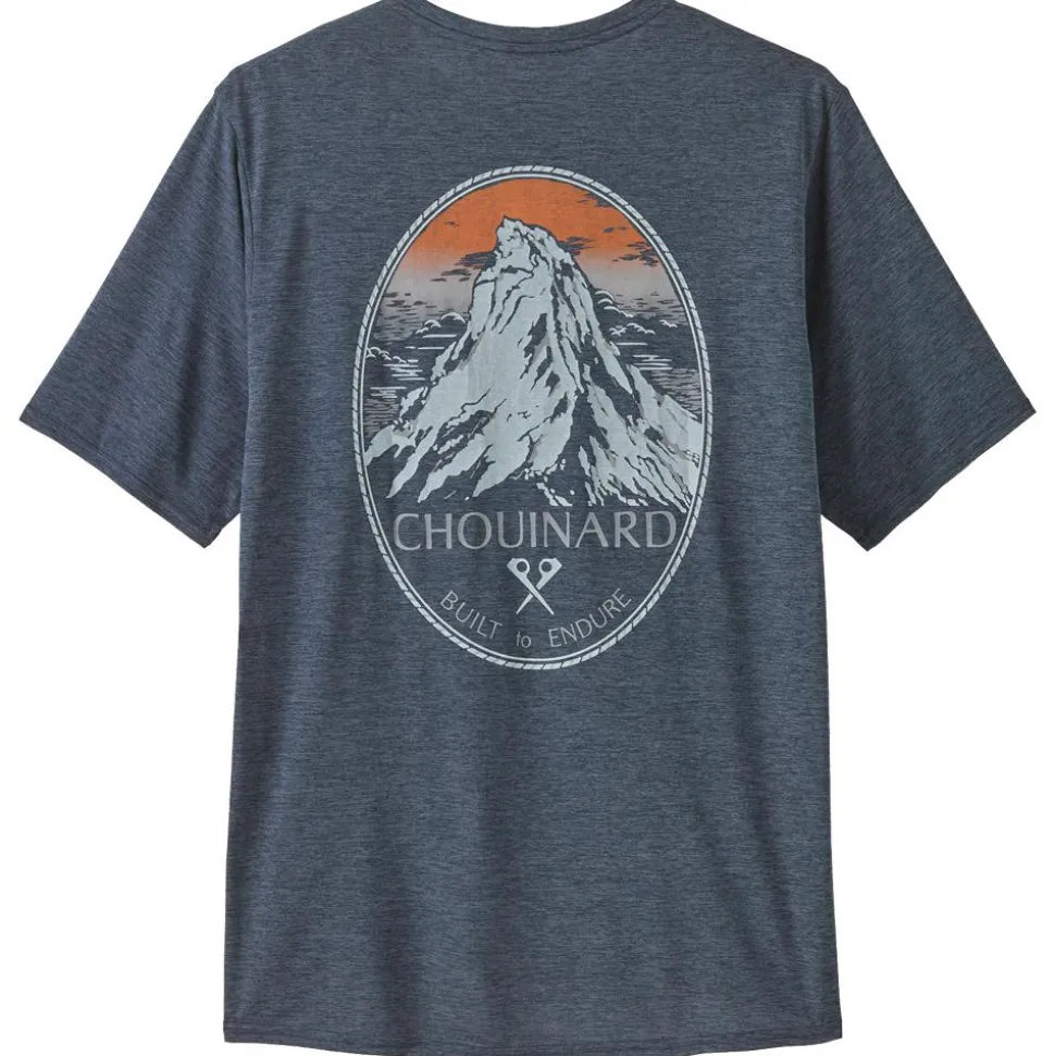 Tee-shirt de rando Patagonia M's Cap Cool Daily Graphic Chouinard Crest Smolder Blue X Dye