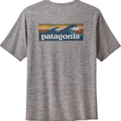 Tee-shirt de rando Patagonia M's Capilene Cool Daily Graphic Shirt Water Abalone Blue Feather Grey