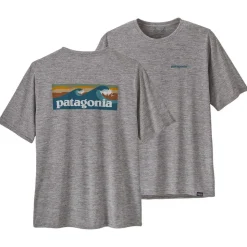 Tee-shirt de rando Patagonia M's Capilene Cool Daily Graphic Shirt Water Abalone Blue Feather Grey