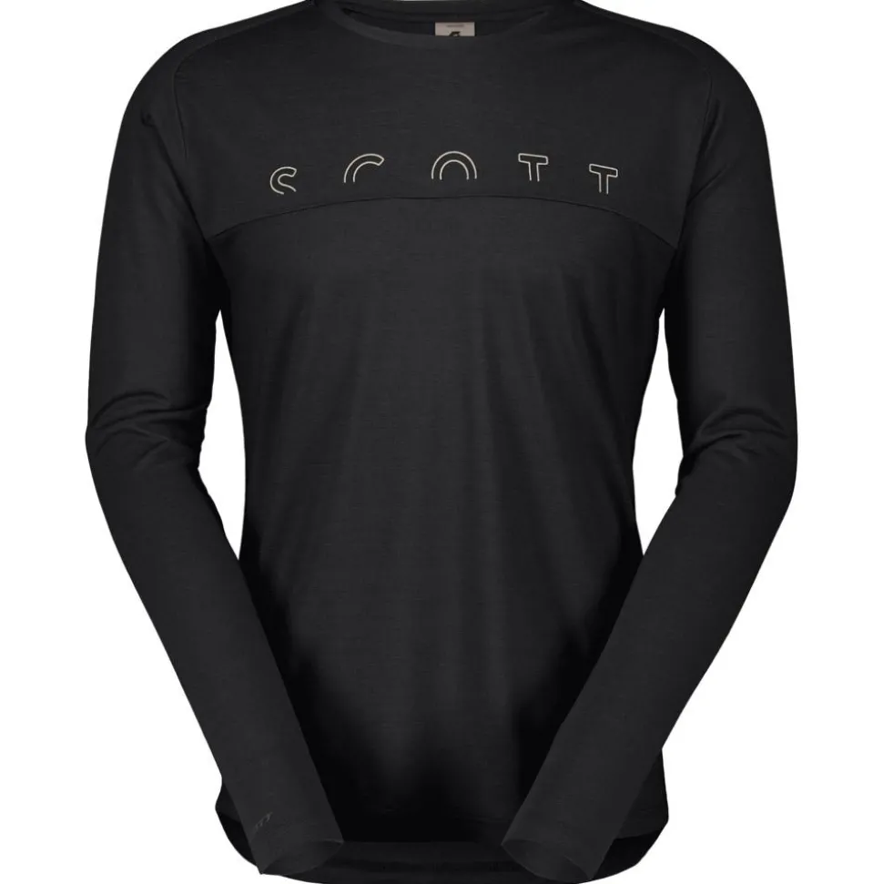 Tee-shirt de rando Scott Tee M's Defined Merino Long Sleeve Black