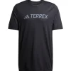 Tee-shirt de trail adidas Mt Logo Tech Tee Shirt Short Sleeve Black