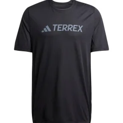 Tee-shirt de trail adidas Mt Logo Tech Tee Shirt Short Sleeve Black