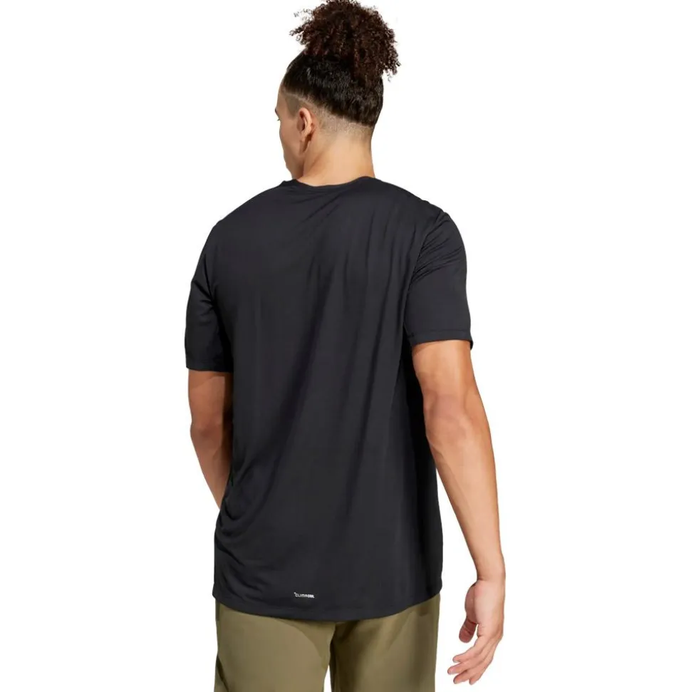 Tee-shirt de trail adidas Mt Logo Tech Tee Shirt Short Sleeve Black