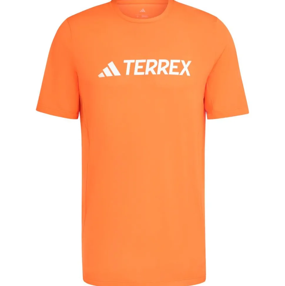 Tee-shirt de trail adidas Mt Logo Tech Tee Shirt Short Sleeve Seimor