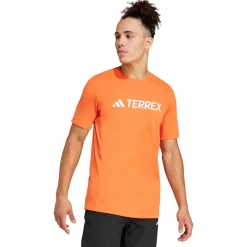 Tee-shirt de trail adidas Mt Logo Tech Tee Shirt Short Sleeve Seimor