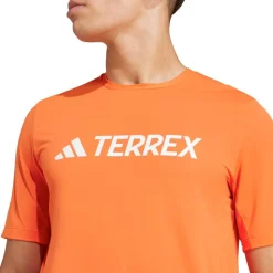 Tee-shirt de trail adidas Mt Logo Tech Tee Shirt Short Sleeve Seimor