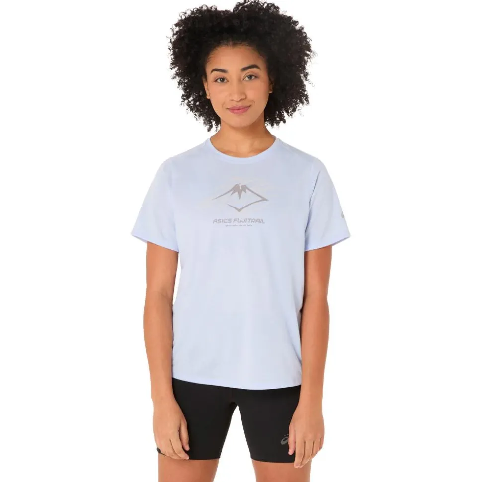 Tee-shirt de trail Asics Fujitrail Logo Ss Top Blue Fade