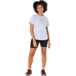 Tee-shirt de trail Asics Fujitrail Logo Ss Top Blue Fade