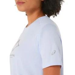 Tee-shirt de trail Asics Fujitrail Logo Ss Top Blue Fade