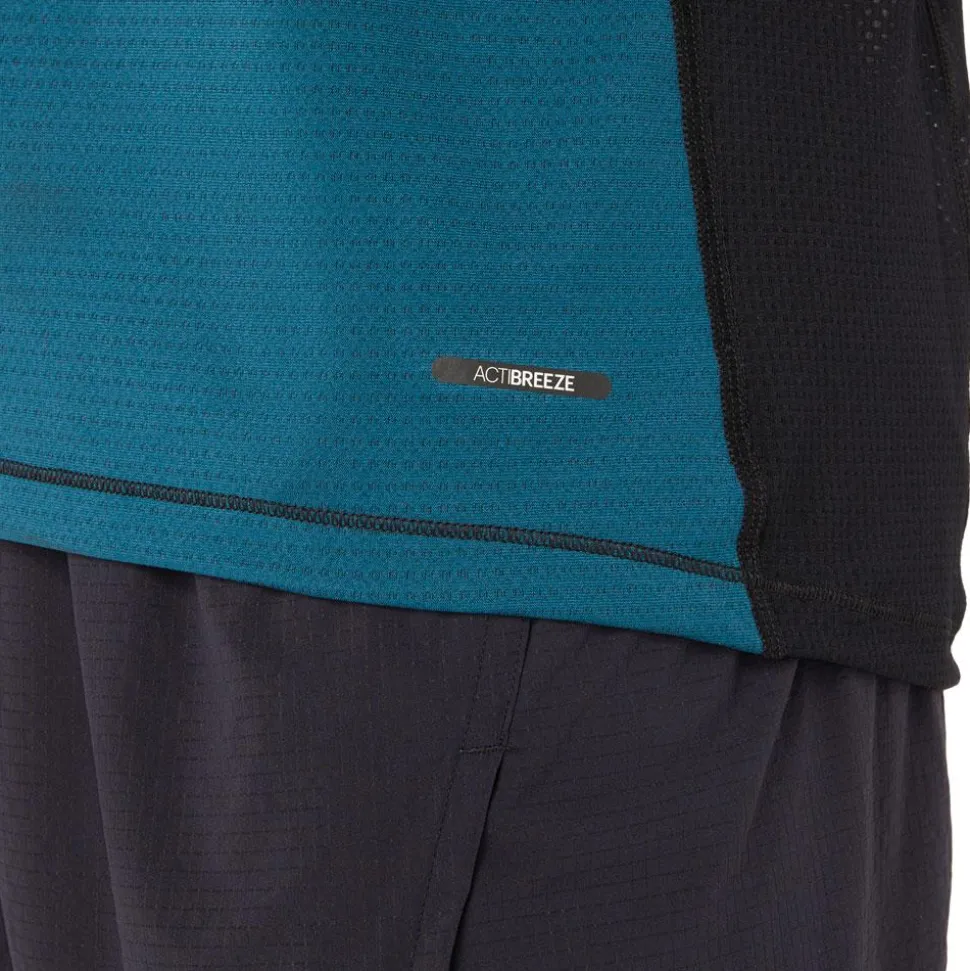 Tee-shirt de trail Asics Fujitrail Top Magnetic Blue Performance Black