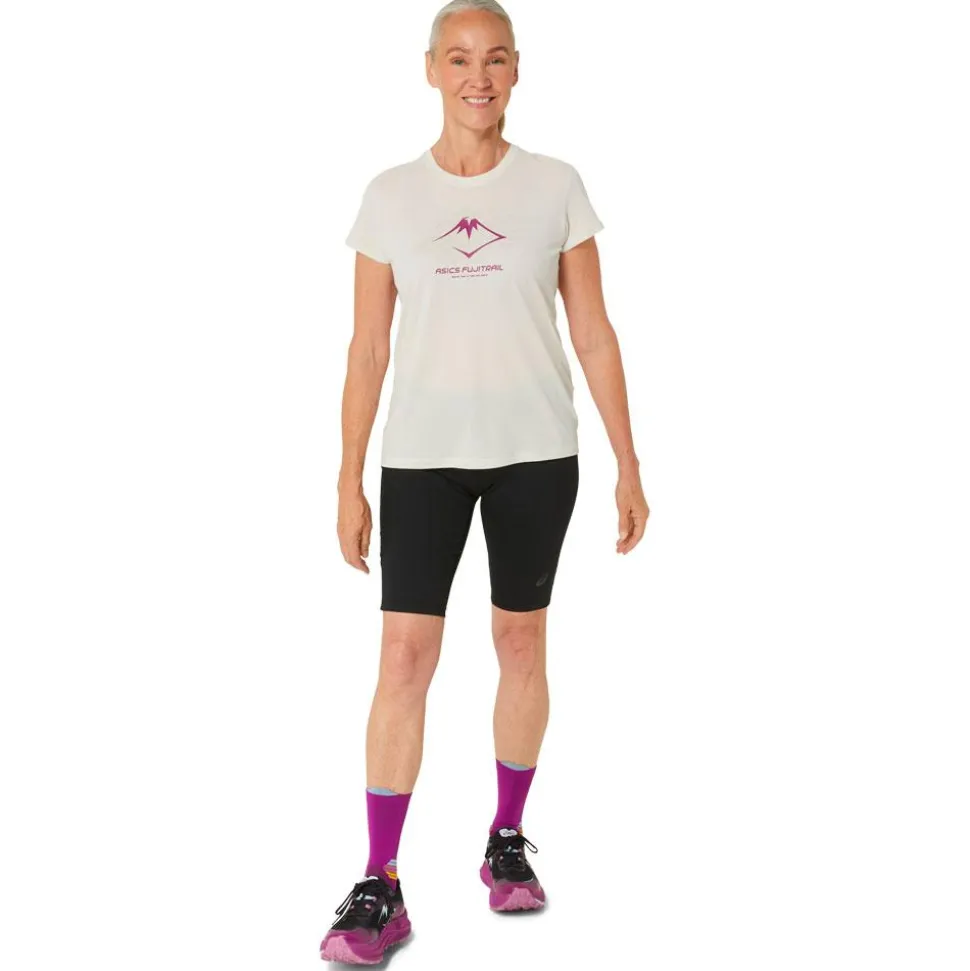 Tee-shirt de trail Asics W Fujitrail Logo Ss Top Birch