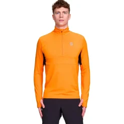 Tee-shirt de trail Bjorn Daehlie Long Sleeve Run Orange Popsicle