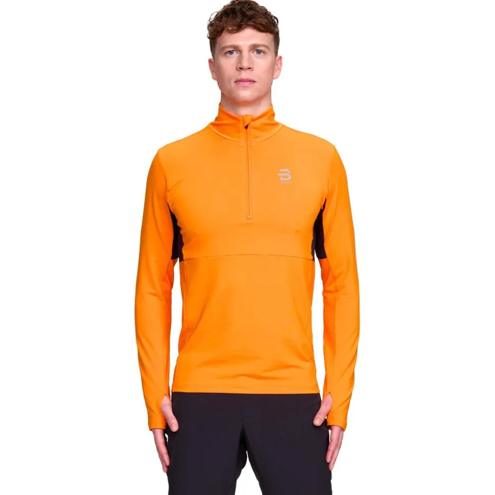 Tee-shirt de trail Bjorn Daehlie Long Sleeve Run Orange Popsicle