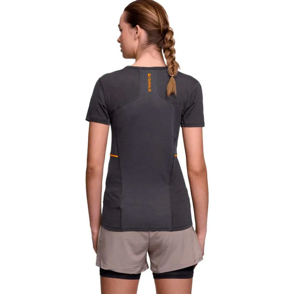 Tee-shirt de trail Bjorn Daehlie Perfomance Wool Tee Shirt W Obsidian