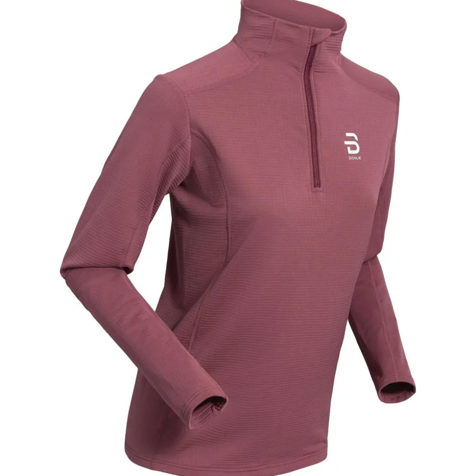 Tee-shirt de trail Bjorn Daehlie Half Zip Grid W Wild Berry