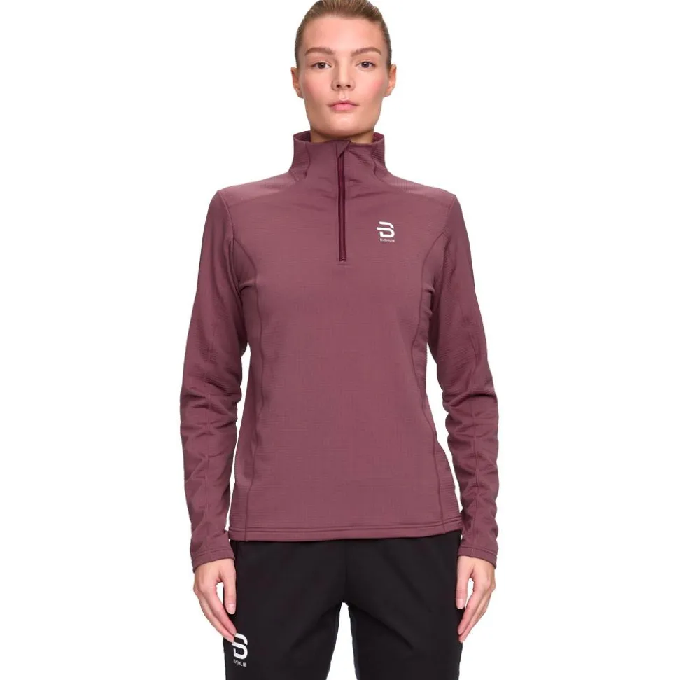 Tee-shirt de trail Bjorn Daehlie Half Zip Grid W Wild Berry