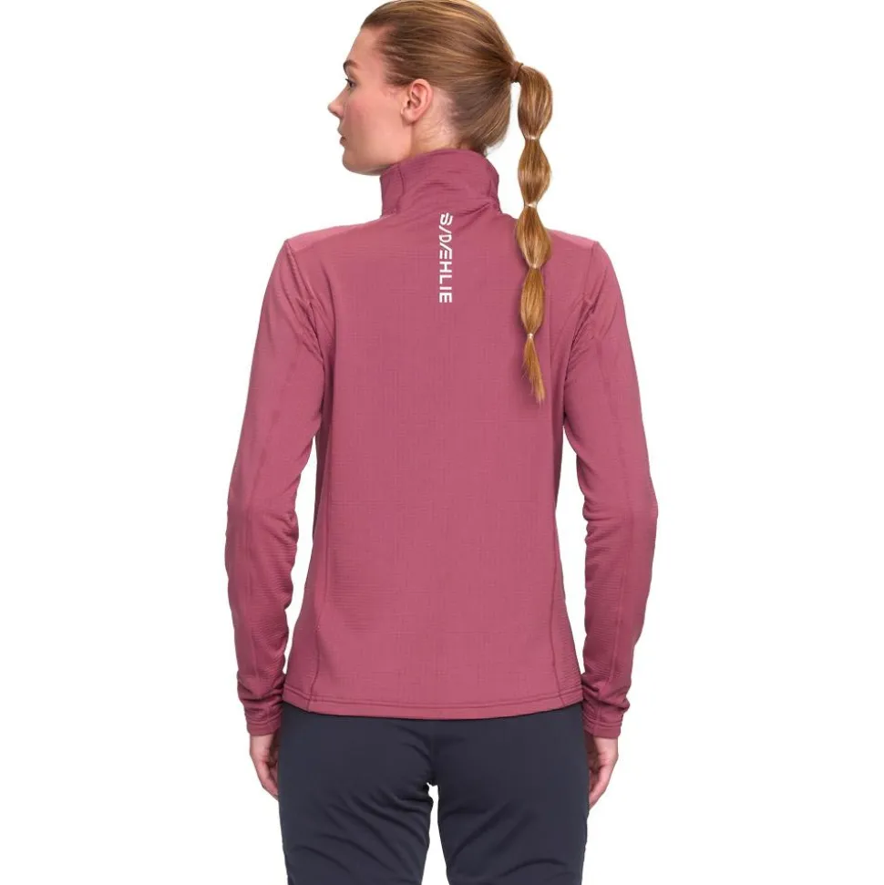 Tee-shirt de trail Bjorn Daehlie Half Zip Grid W Wild Berry