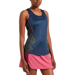 Tee-shirt de trail La Sportiva Pacer Tank W Night Sky Rosebay