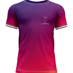 Tee-shirt de trail Le Colibri Frenchy Le Frog Violet