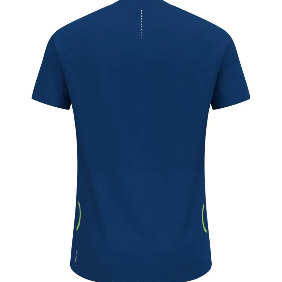 Tee-shirt de trail Odlo Axalp Trail T'Shirt S/S 1/2 Zip Limoges