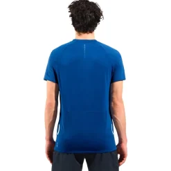 Tee-shirt de trail Odlo Axalp Trail T'Shirt S/S 1/2 Zip Limoges