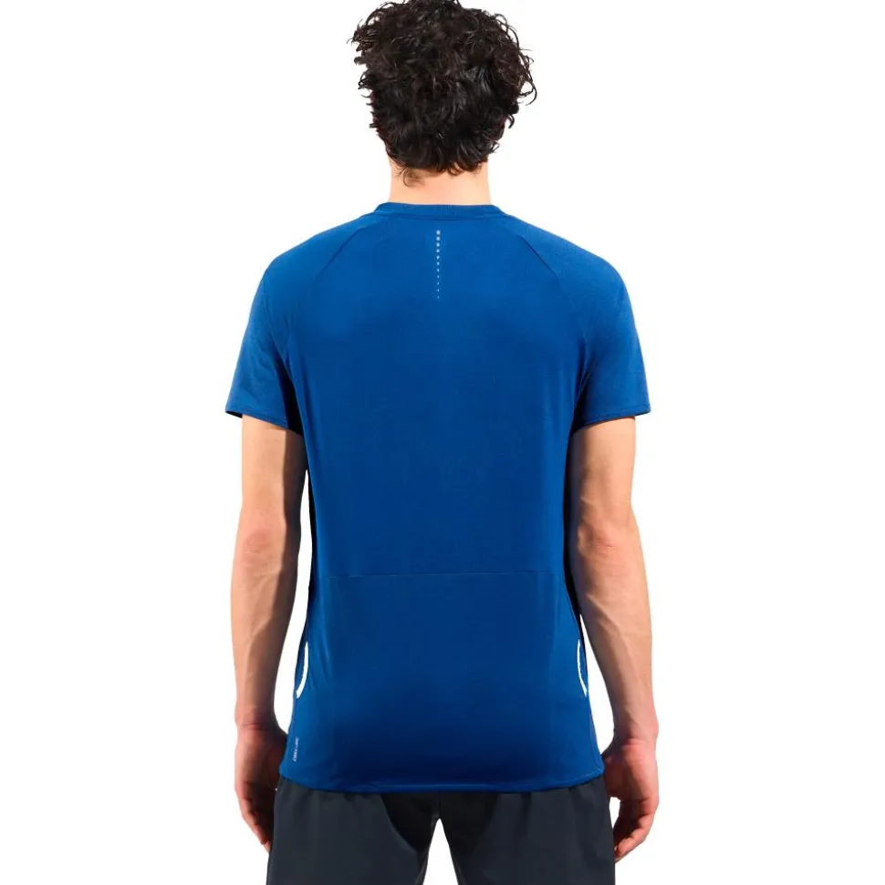 Tee-shirt de trail Odlo Axalp Trail T'Shirt S/S 1/2 Zip Limoges