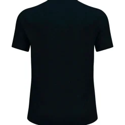 Tee-shirt de trail Odlo Essential 365 Tee Shirt Crew Neck Short Sleeve Black Melange