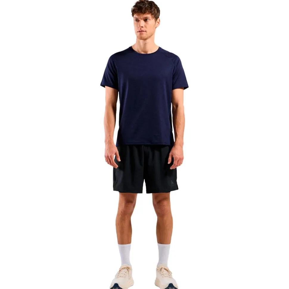 Tee-shirt de trail Odlo Essential 365 Tee Shirt Crew Neck Short Sleeve Eclipse Melange