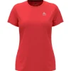 Tee-shirt de trail Odlo Tee Shirt Crew Neck Short Sleeve Essential Flyer Cayenne