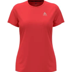 Tee-shirt de trail Odlo Tee Shirt Crew Neck Short Sleeve Essential Flyer Cayenne