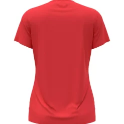 Tee-shirt de trail Odlo Tee Shirt Crew Neck Short Sleeve Essential Flyer Cayenne