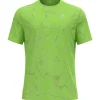 Tee-shirt de trail Odlo Zeroweight Engineered Chill Tec Sharp Green Melange