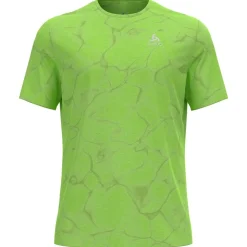 Tee-shirt de trail Odlo Zeroweight Engineered Chill Tec Sharp Green Melange