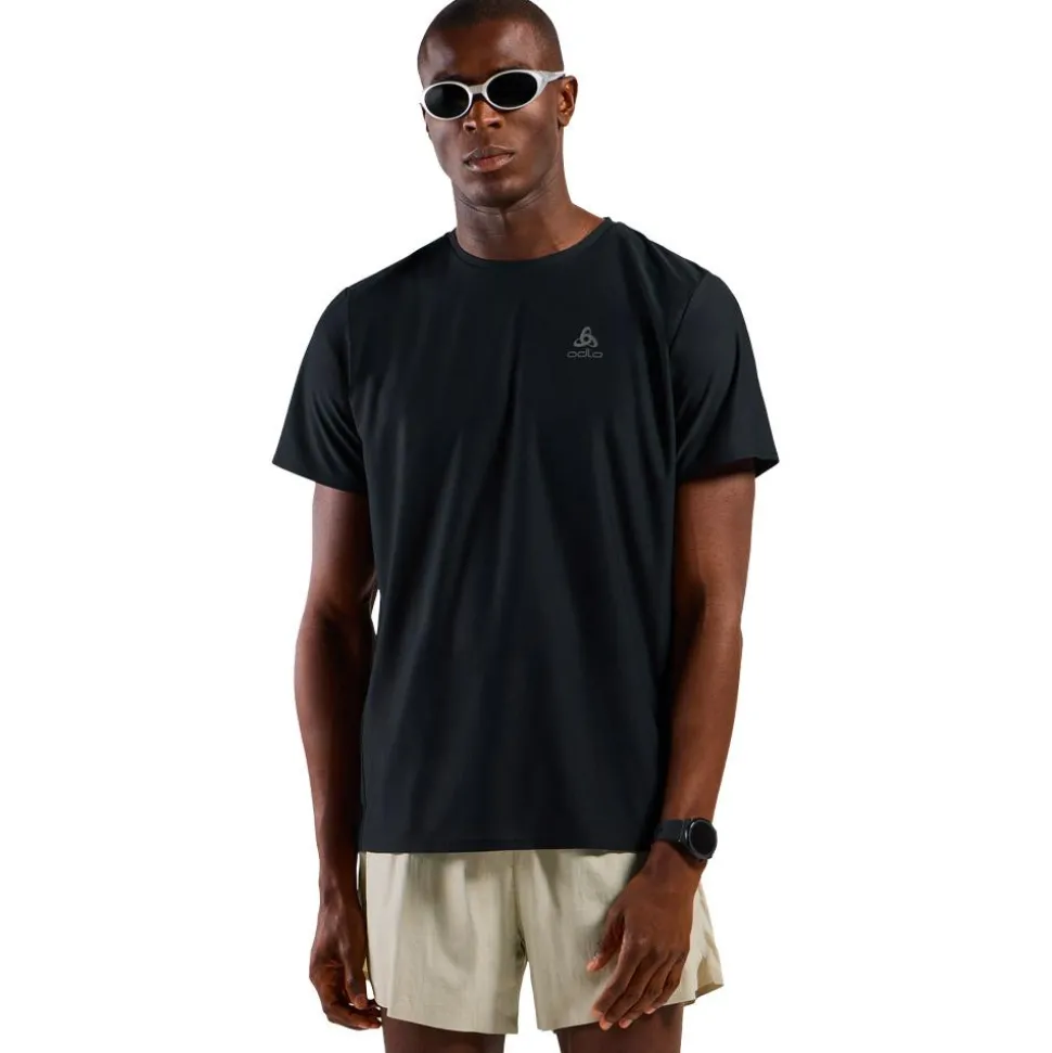 Tee-shirt de trail Odlo Zeroweight Chill Tec Short Sleeve Black