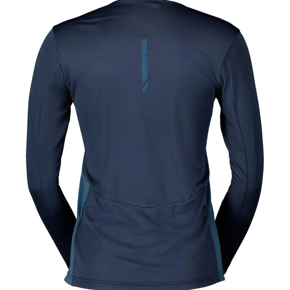 Tee-shirt de trail Scott Endurance Tech Longsleeve W Dark Blue Metal Blue