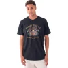 Tee-shirt Hurley Poison And Palapas Slub Short Sleeve Black