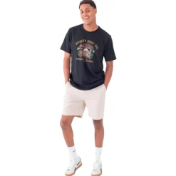 Tee-shirt Hurley Poison And Palapas Slub Short Sleeve Black