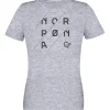 Tee-shirt Norrona 29 Cotton Slant Logo W's Drizzle Melange/Caviar