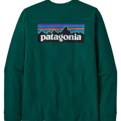 Tee-shirt Patagonia P-6 Logo Responsibili-Tee L/S Cascade Green