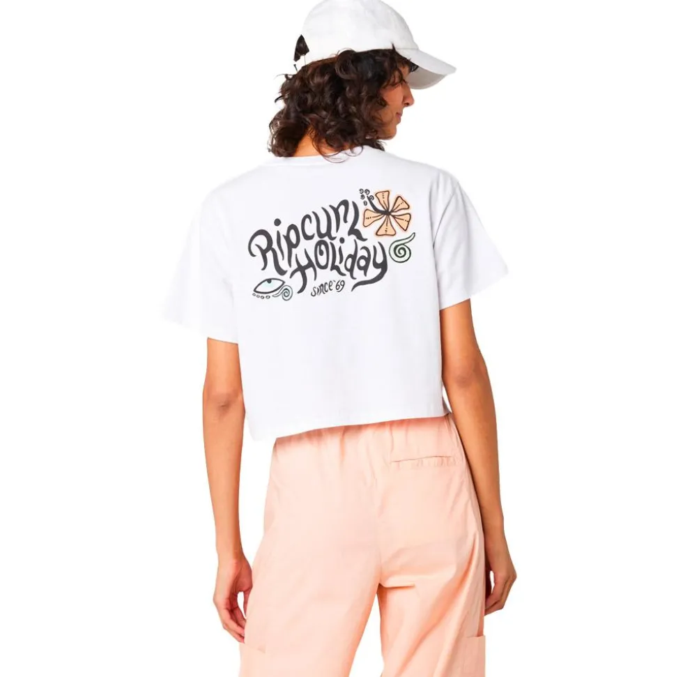 Tee-shirt Rip Curl Paradiso Crop White