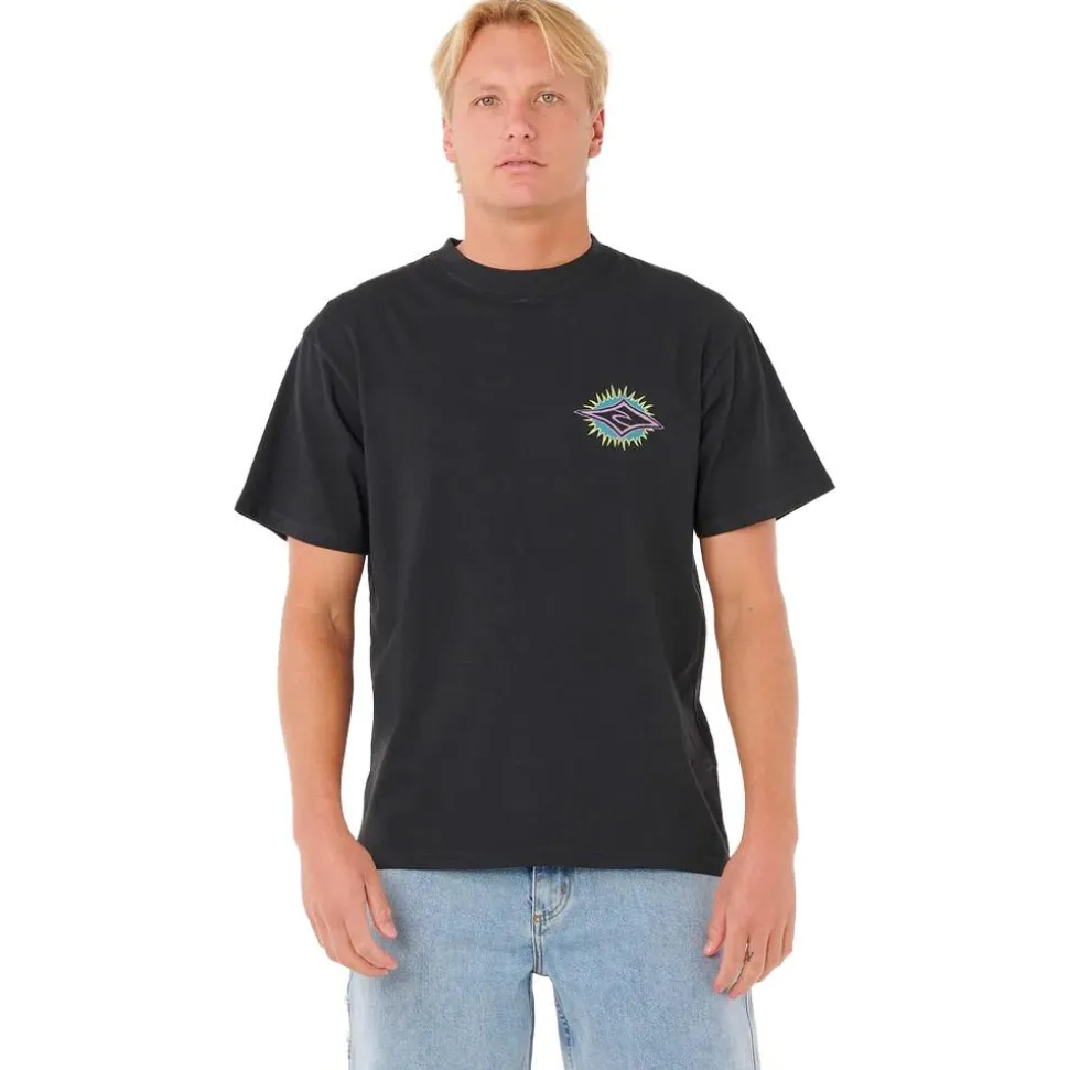 Tee-shirt Rip Curl Raw Burst Tee Shirt Black