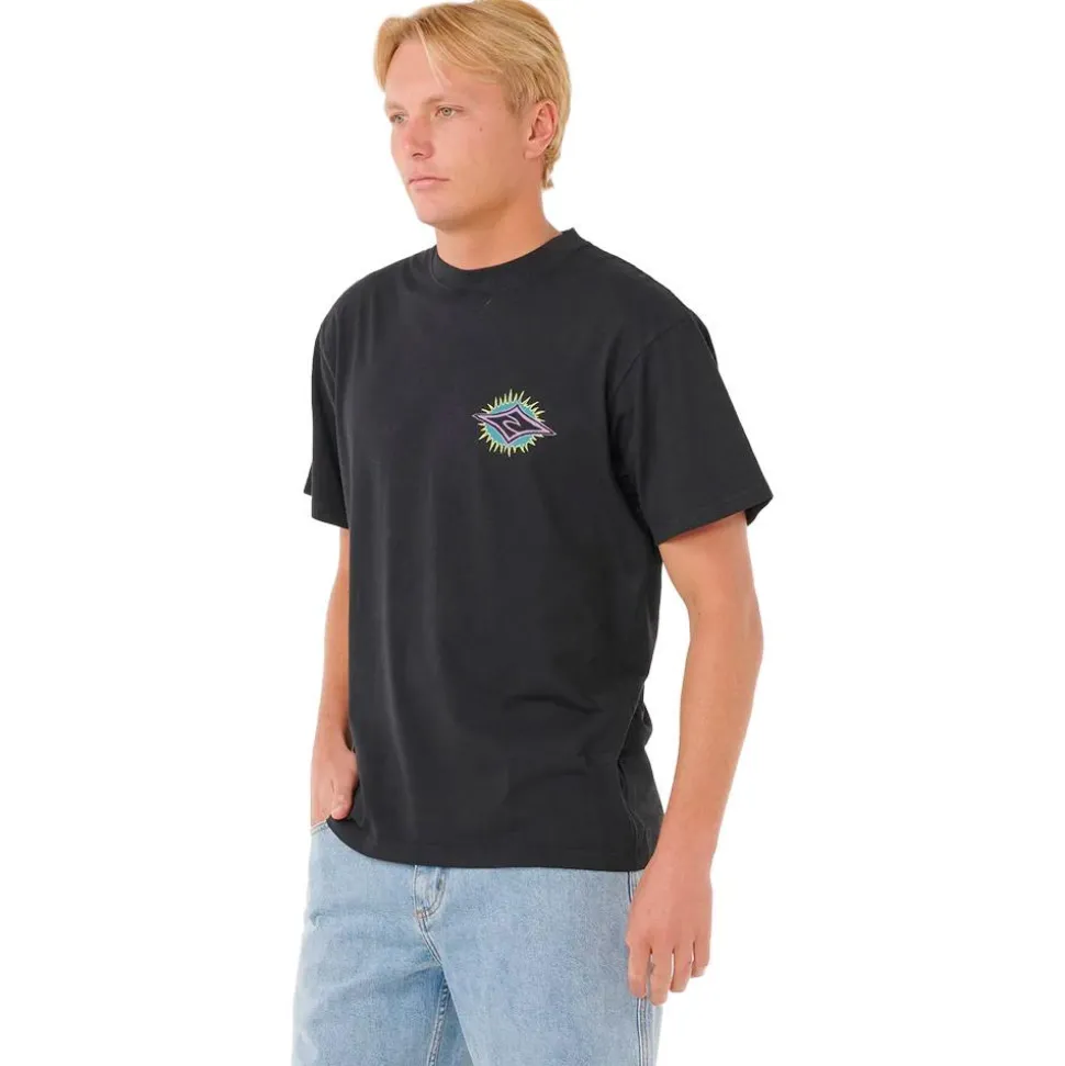 Tee-shirt Rip Curl Raw Burst Tee Shirt Black
