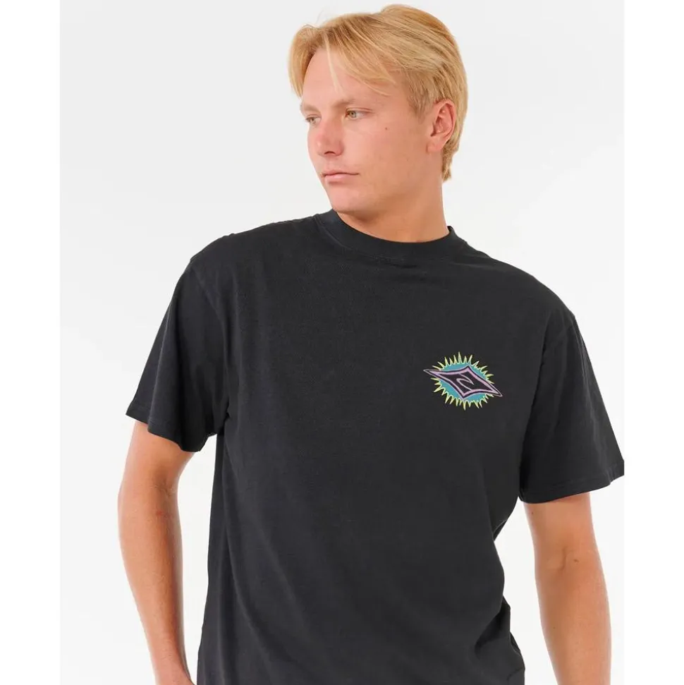 Tee-shirt Rip Curl Raw Burst Tee Shirt Black